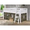 Alaterre Furniture Roxy Twin Wood Junior Loft Bed with White with Green Camo Tent AJRX10WHATCGN - alternate 2